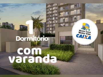 1dormitrio com varanda e opo de vaga