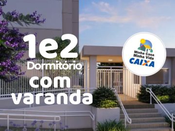 1 e 2 dormitrios com varanda