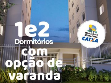 Apartamentos de 2 dormitrios com opo de varanda